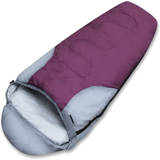 3OWL Sleeping Waterproof Bag for Kids 3-Season Ideal for Camping, Hiking, and Traveling (Purple)